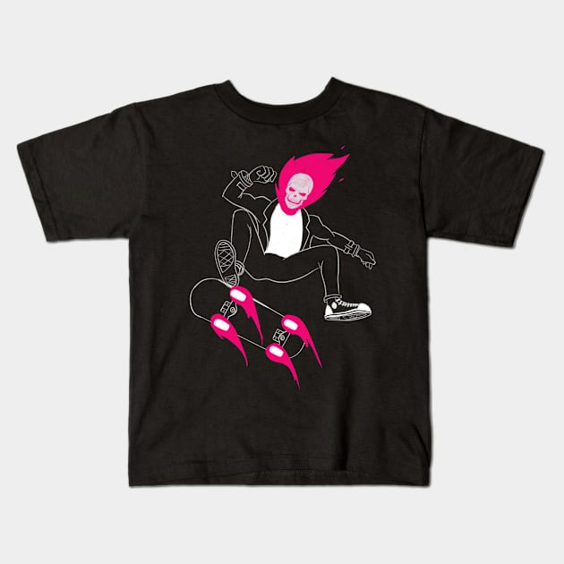 Ghost Grinder Kids T-Shirt by boothy